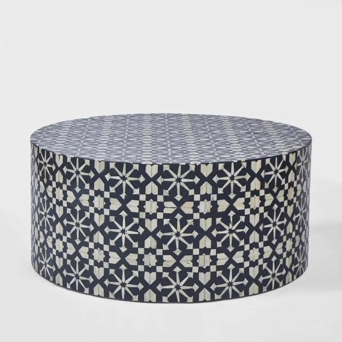 Adina Bone Inlay Round Coffee Table