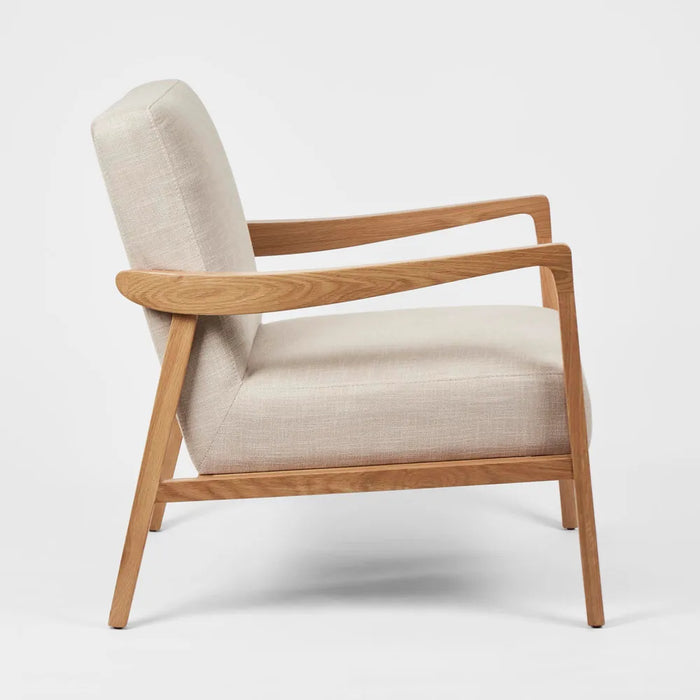 Preston Armchair Ash Natural Fabric