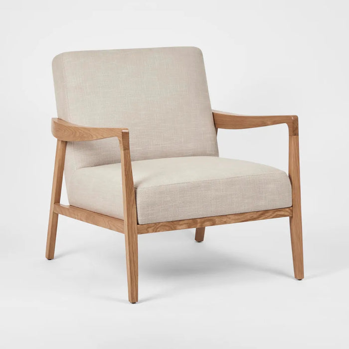 Preston Armchair Ash Natural Fabric