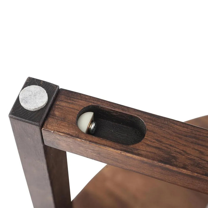 Olwen 1.2m Oak Wood Round Dining Table - Walnut