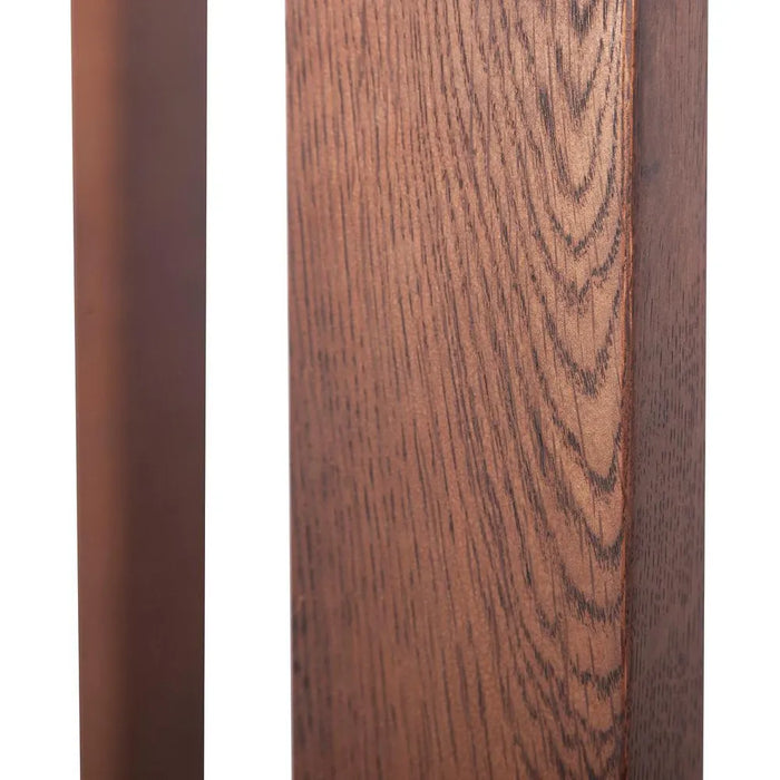 Olwen 1.2m Oak Wood Round Dining Table - Walnut