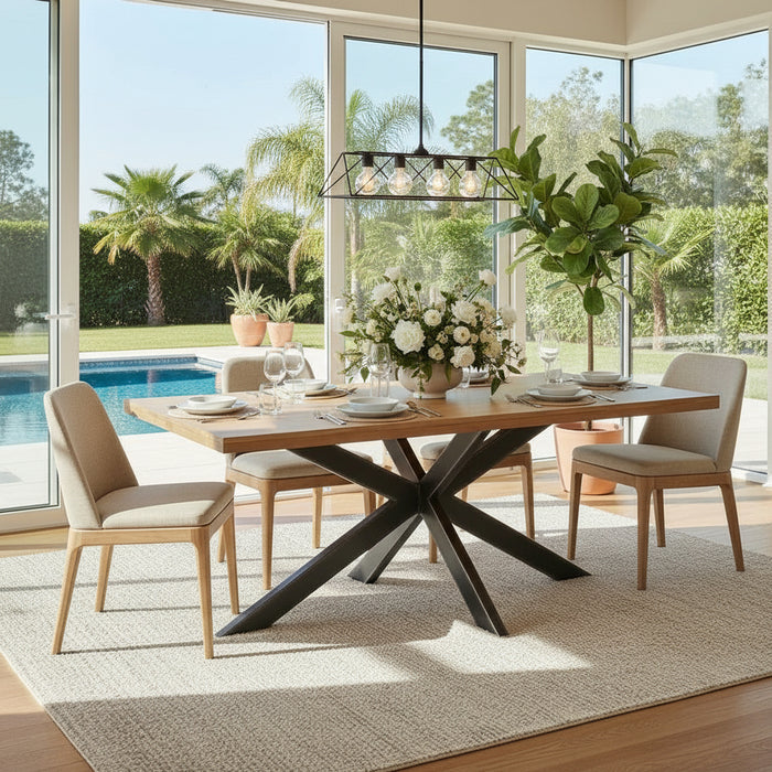 Wallace Dining Table Brushed Ash 240cm