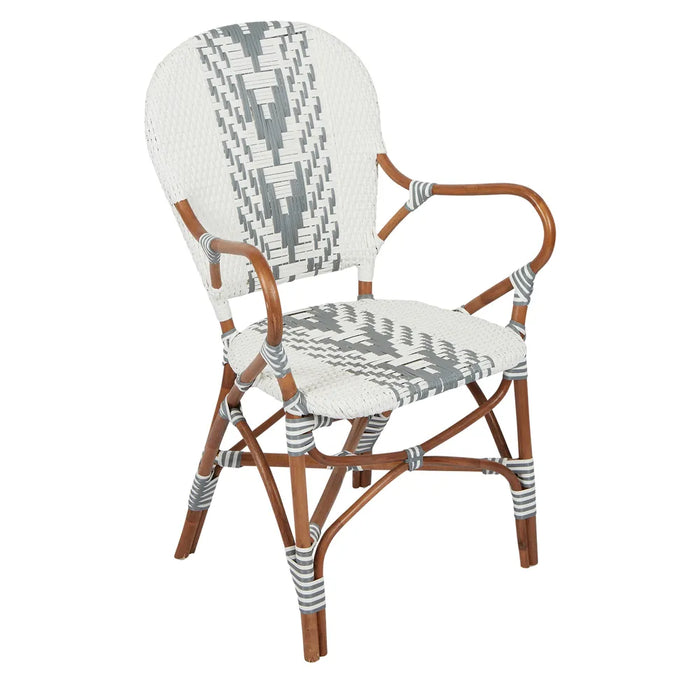 Grey Tropez Rattan Chair