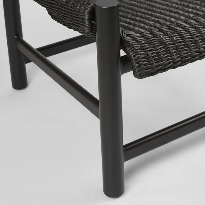 Black Riven Outdoor Occasional Chair