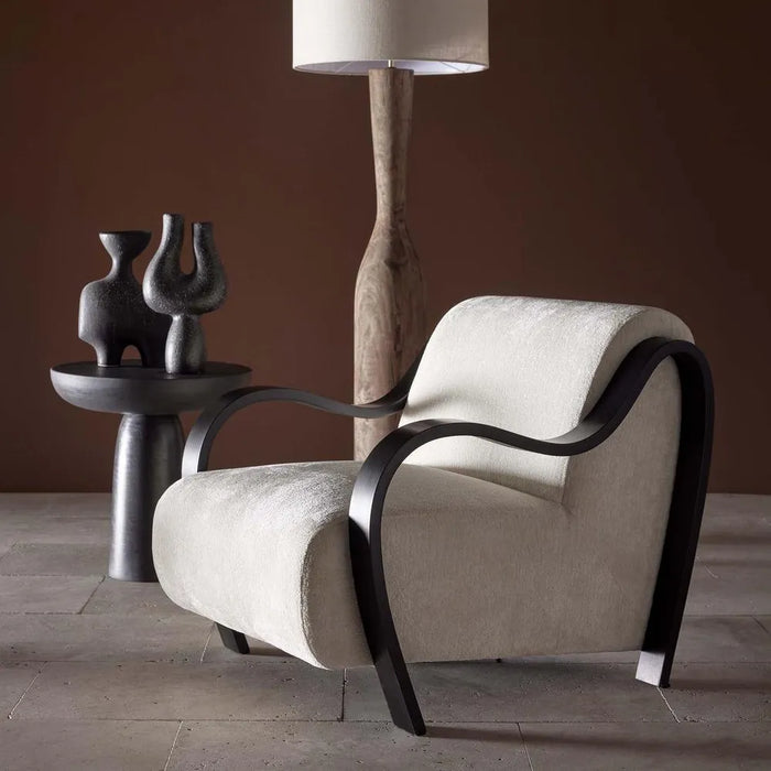 Apollo Armchair - Black and Ivory