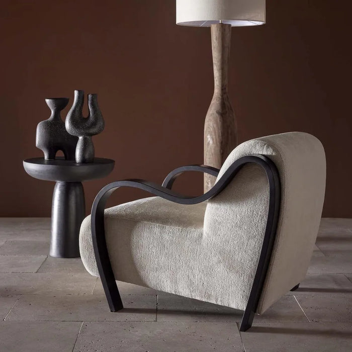 Apollo Armchair - Black and Ivory