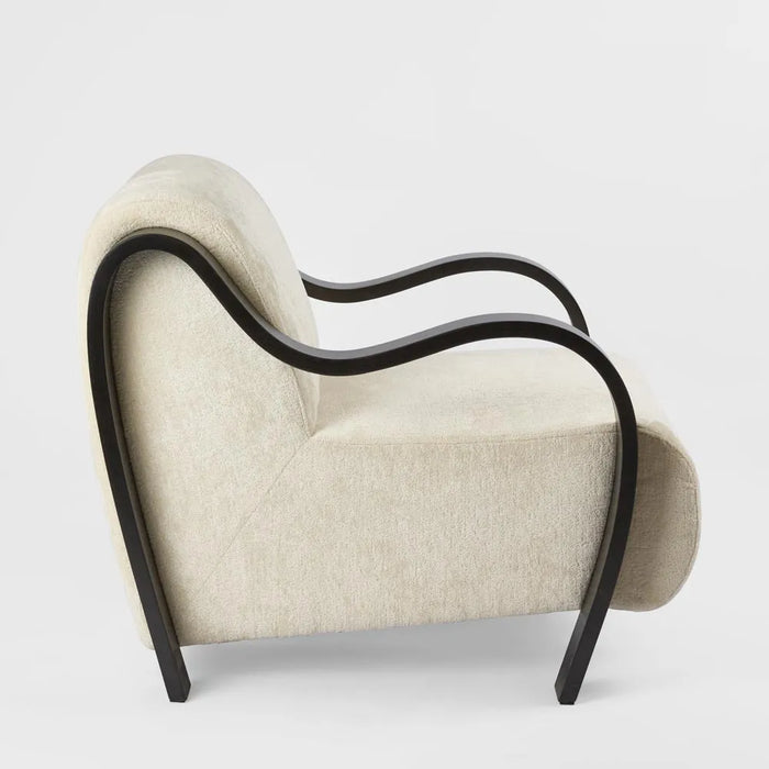 Apollo Armchair - Black and Ivory