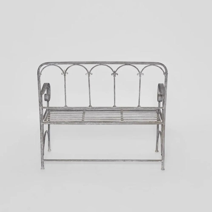 Fleur De Lys Outdoor Garden Bench