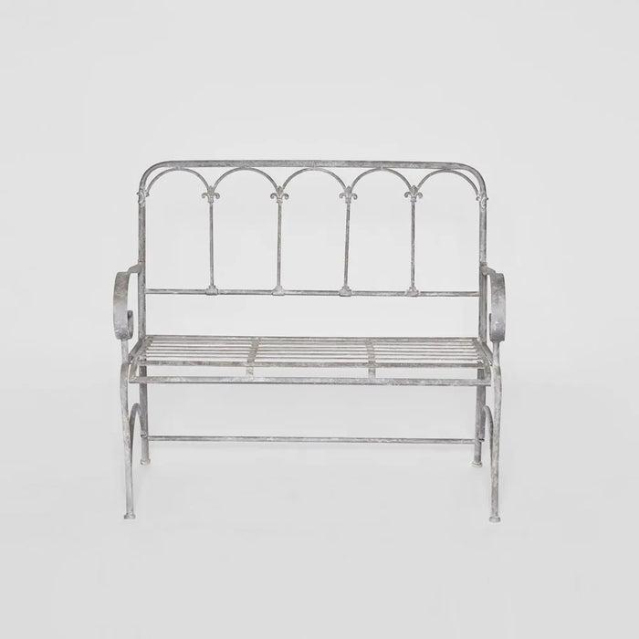Fleur De Lys Outdoor Garden Bench