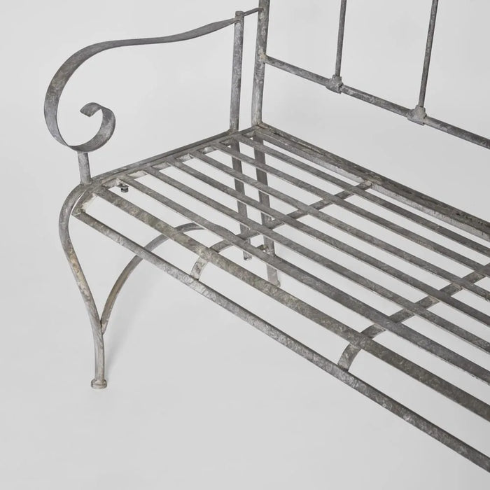 Fleur De Lys Outdoor Garden Bench