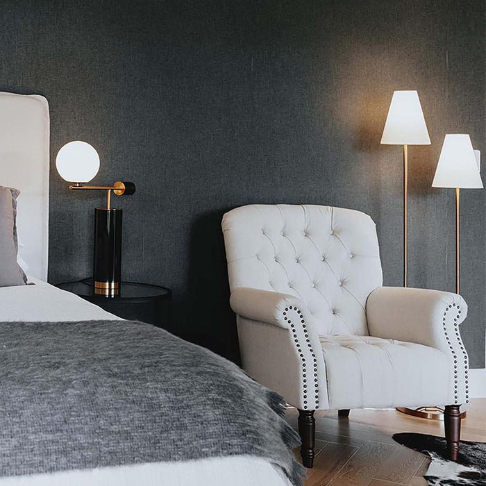 Aspen Floor Lamp Antique Brass