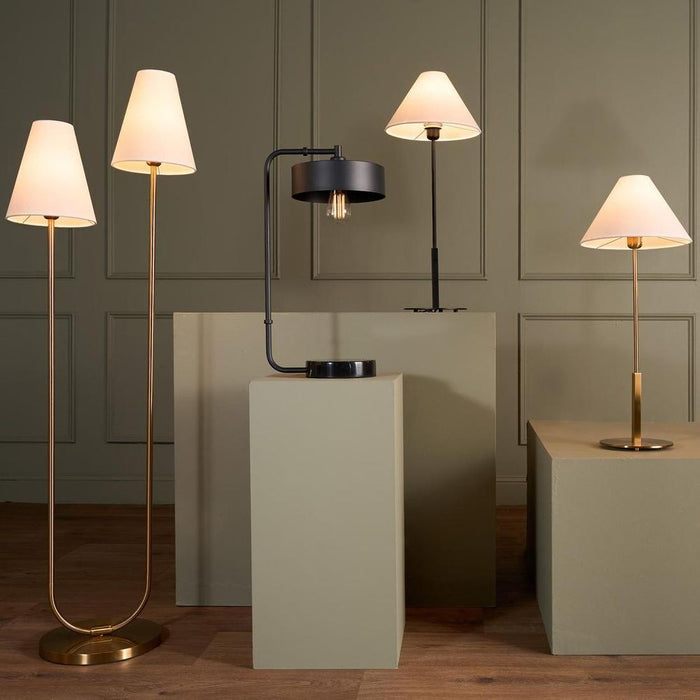 Aspen Floor Lamp Antique Brass