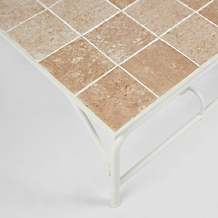 Wira 106cm Coffee Table Outdoor with Tiled Top