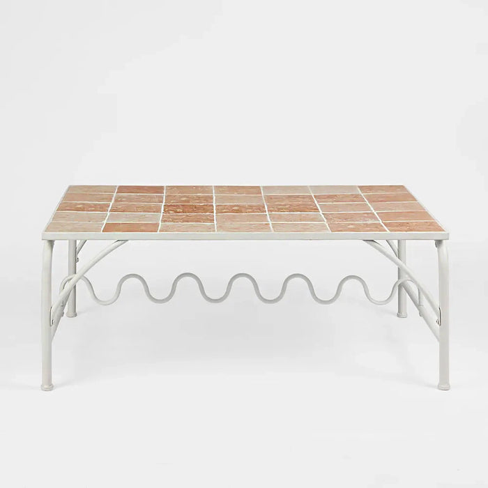 Wira 106cm Coffee Table Outdoor with Tiled Top