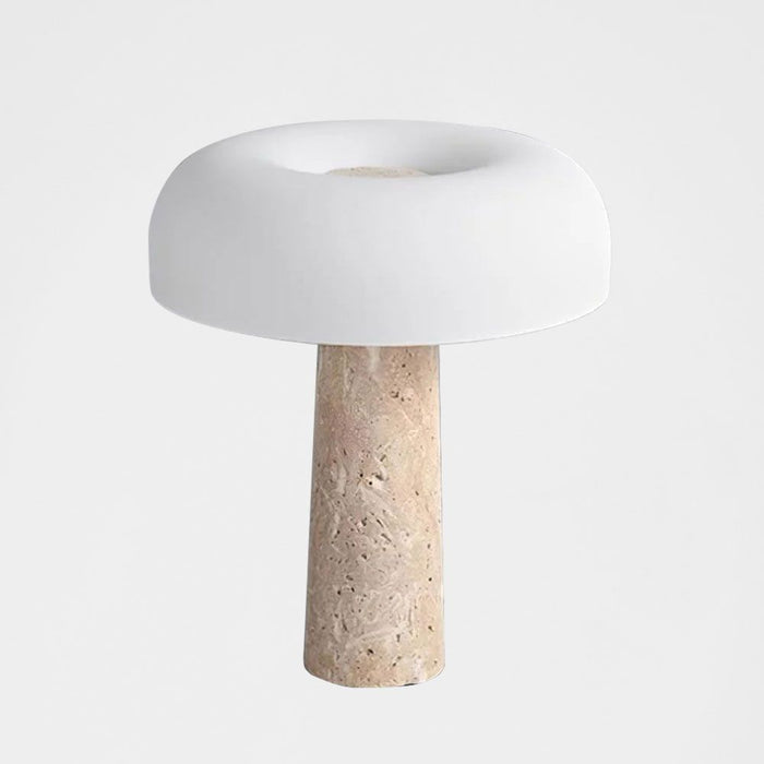 Morel Table Lamp Travertine