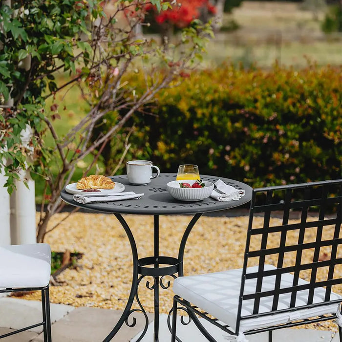 Sheffield 3 Piece Set Outdoor Iron with cushions