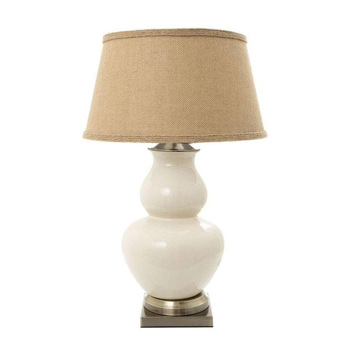 Matisse Ceramic Table Lamp Base Cream- Base Only