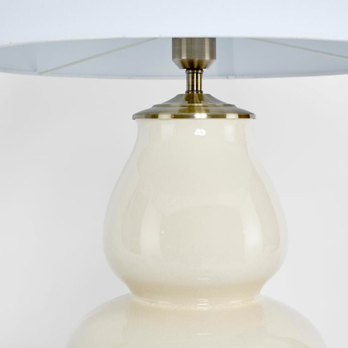 Matisse Ceramic Table Lamp Base Cream- Base Only