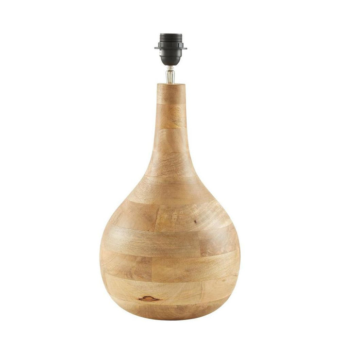 Sarod Table Lamp Base Dark Natural- Base Only