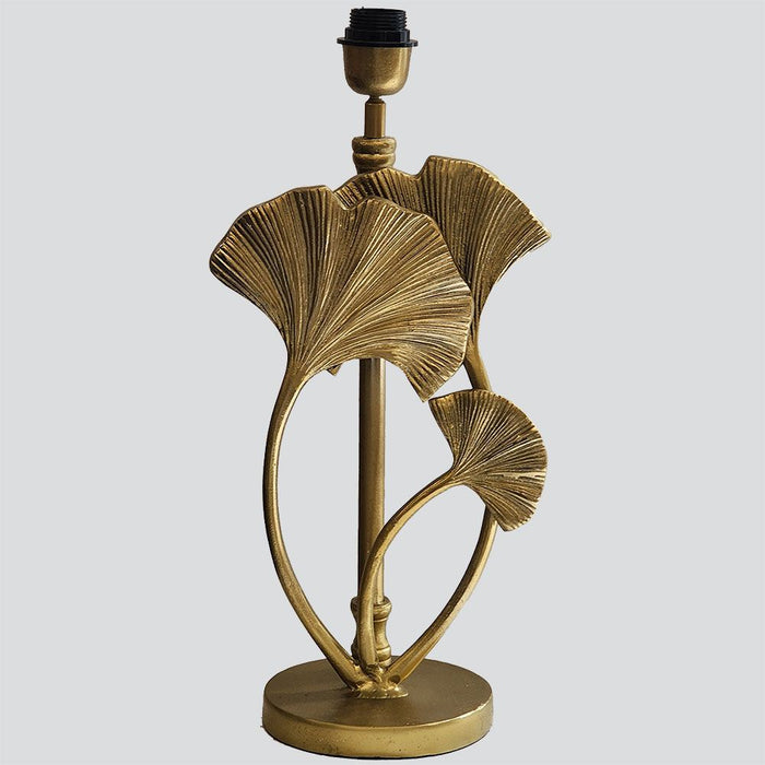 Lotus Leaf Table Lamp Base only Brass
