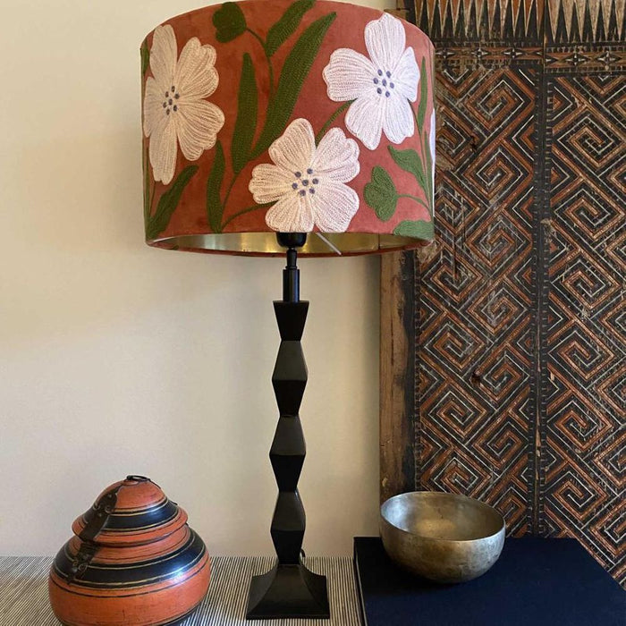 Multi Diamond Table Lamp Base only Black