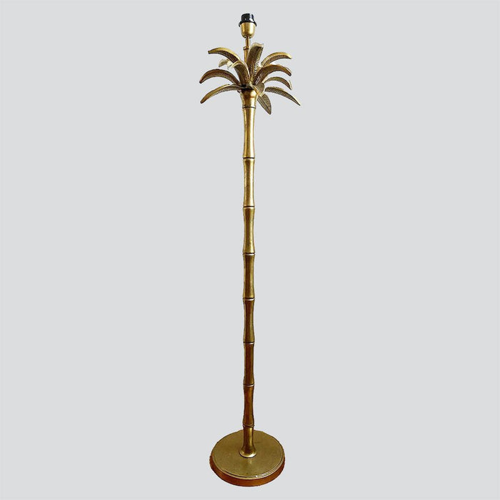 Palm Tree Floor Lamp Base only Antique Gold