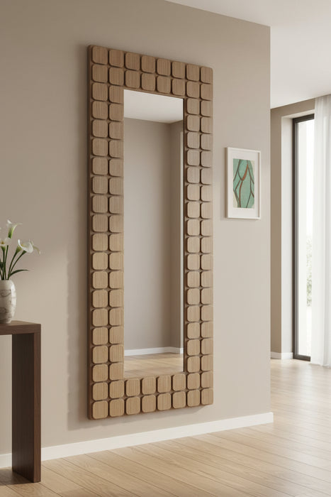 Porto Walnut Floor Mirror