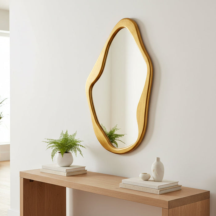 Aria Form Mirror 62x100cm Gold