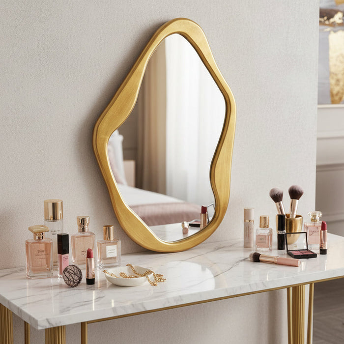 Aria Form Mirror 62x100cm Gold