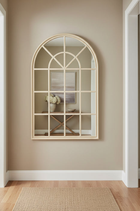 Hamptons Arched Mirror 100x150cm Natural
