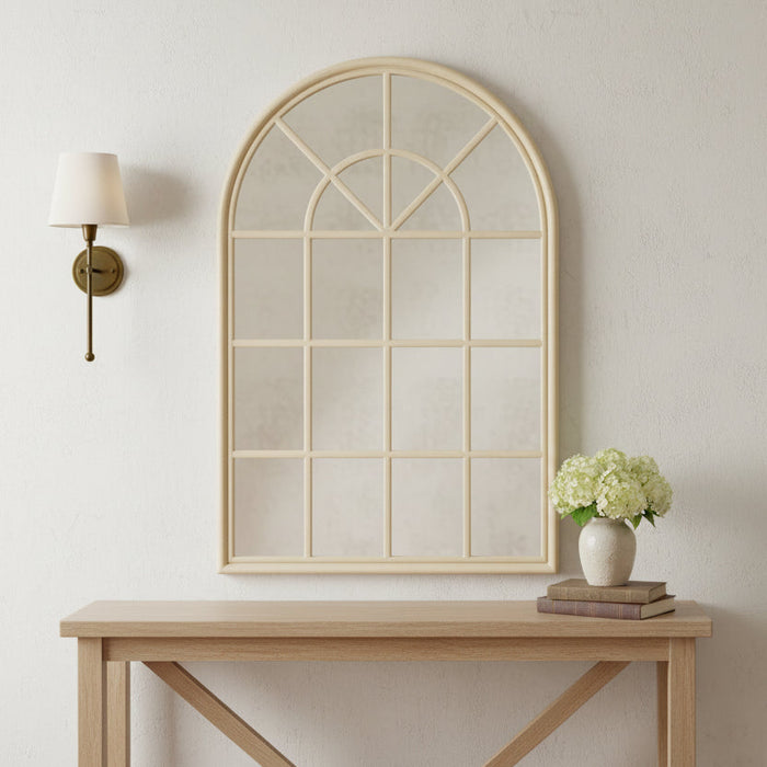 Hamptons Arched Mirror 100x150cm Natural