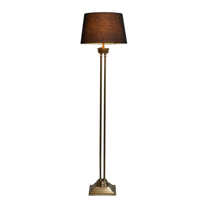 Hudson Floor Lamp Base Brass- Base Only