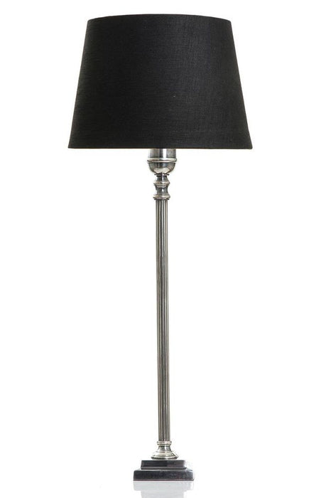 Crawford Table Lamp Base Antique Silver- Base Only