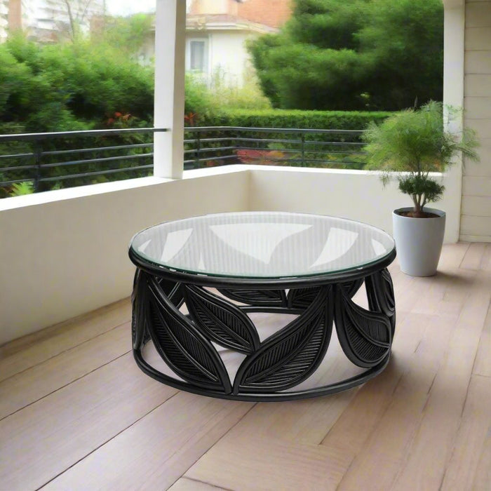 Seville Leaf Table Black