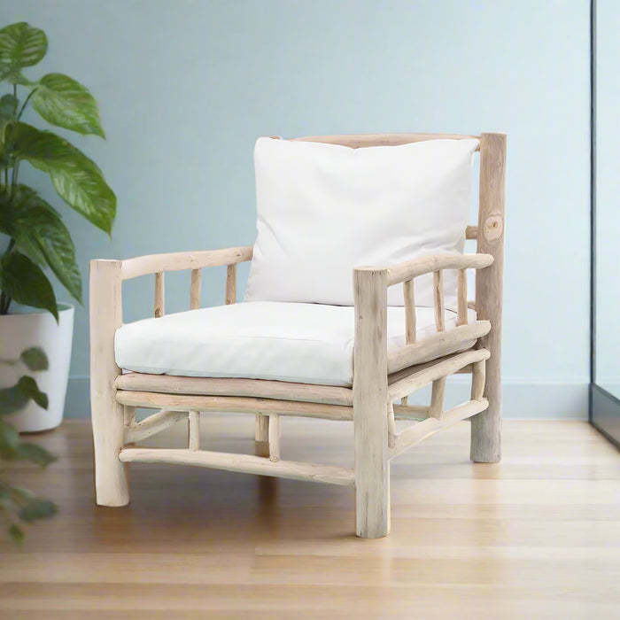 Natural Bermuda Armchair with Cushion