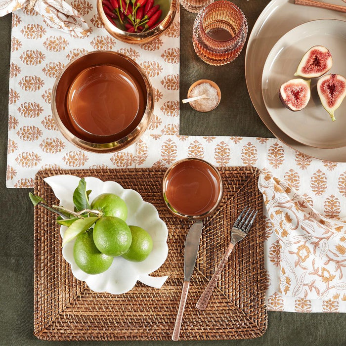 Single Rectangular Placemat Brown