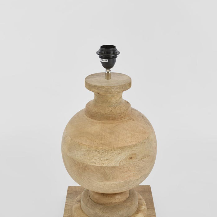 Coach Table Lamp Base Natural- Base Only