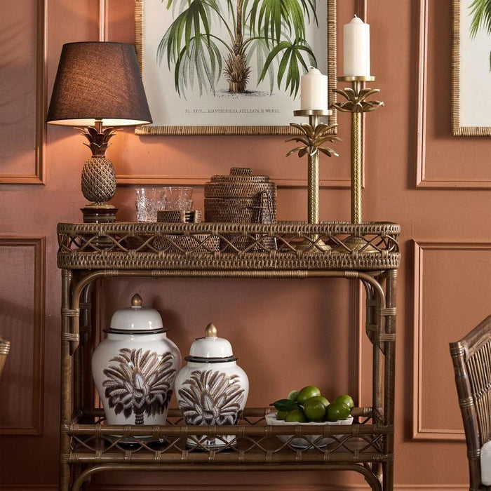 Bermuda Pineapple Table Lamp Base Brown- Base Only