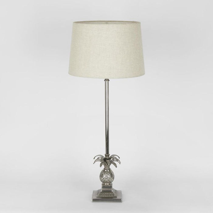 Caribbean Pineapple Table Lamp Base Antique Silver- Base Only