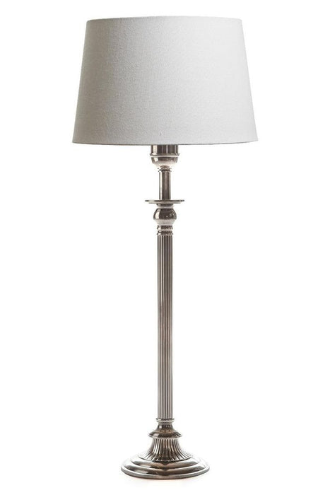 Chelsea Table Lamp Base Antique Silver- Base Only