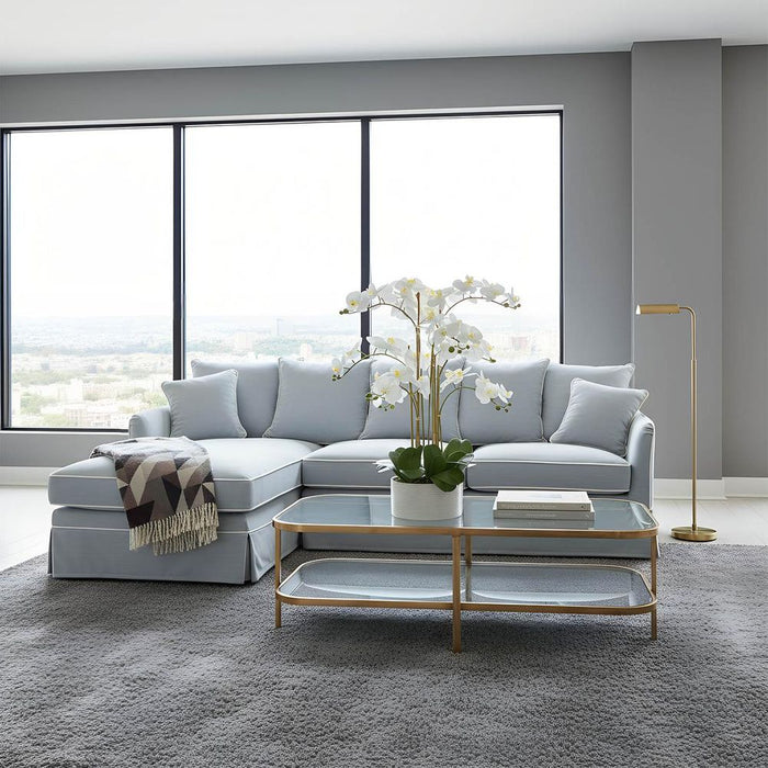 Brooklyn Floor Lamp Antique Brass