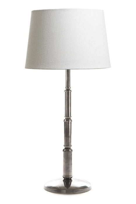Chapman Table Lamp Base Antique Silver- Base Only
