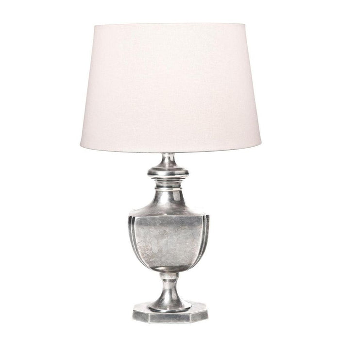 Albany Table Lamp Base Antique Silver- Base Only