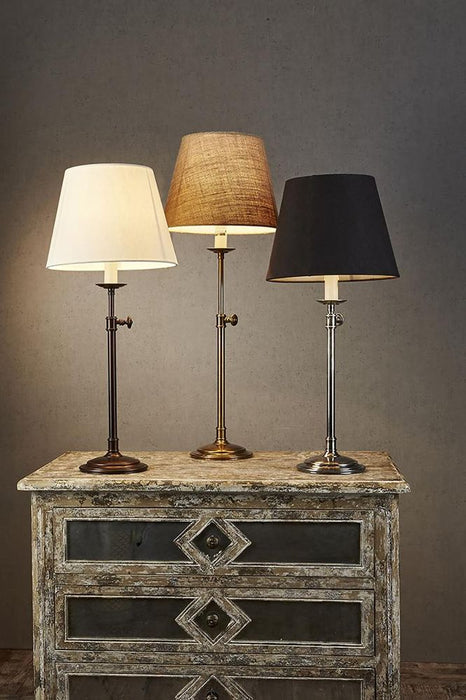 Davenport Table Lamp Base Antique Brass- Base Only