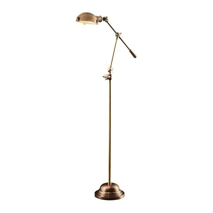 Royce Floor Lamp Antique Brass