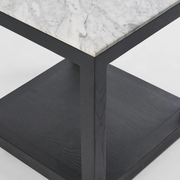 Denver 1.2m Marble Coffee Table - Black