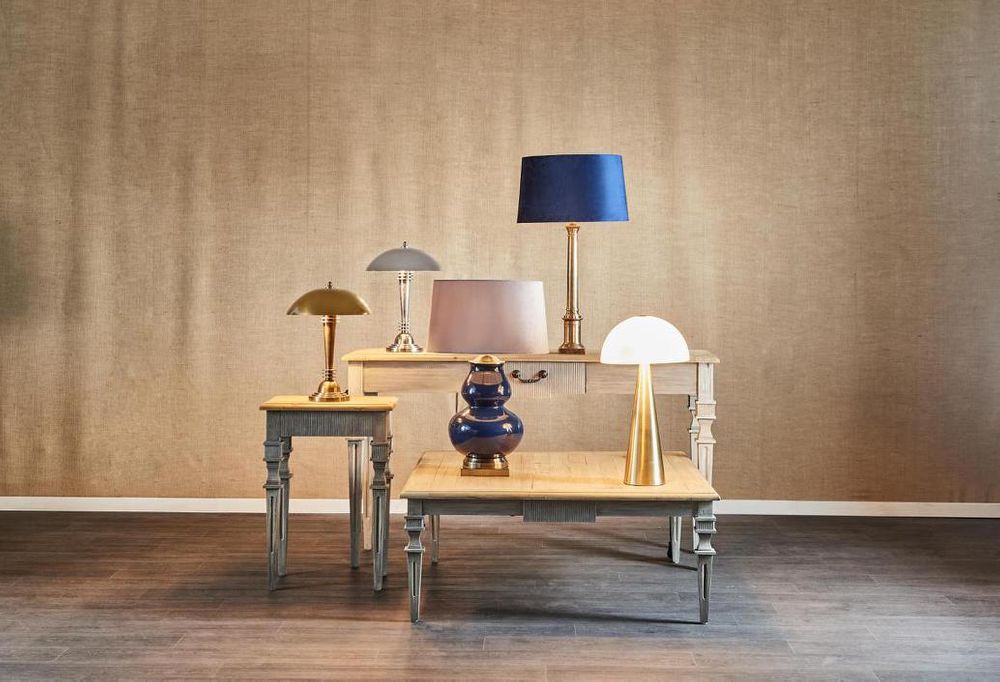 Como Table Lamp Antique Brass