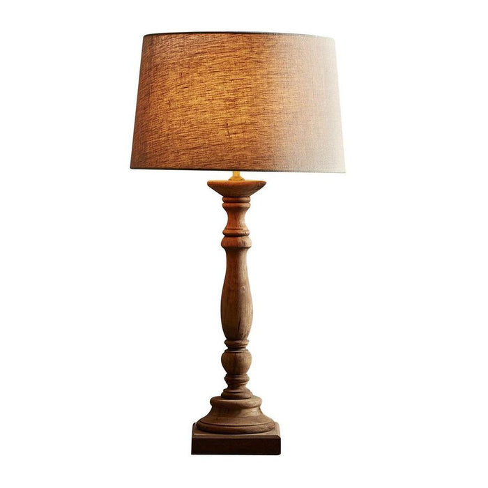 Candela Table Lamp Base Small Dark Natural- Base Only