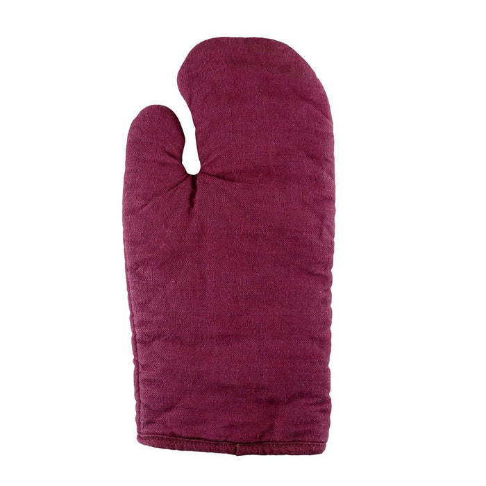 Linen Oven Glove Aubergine