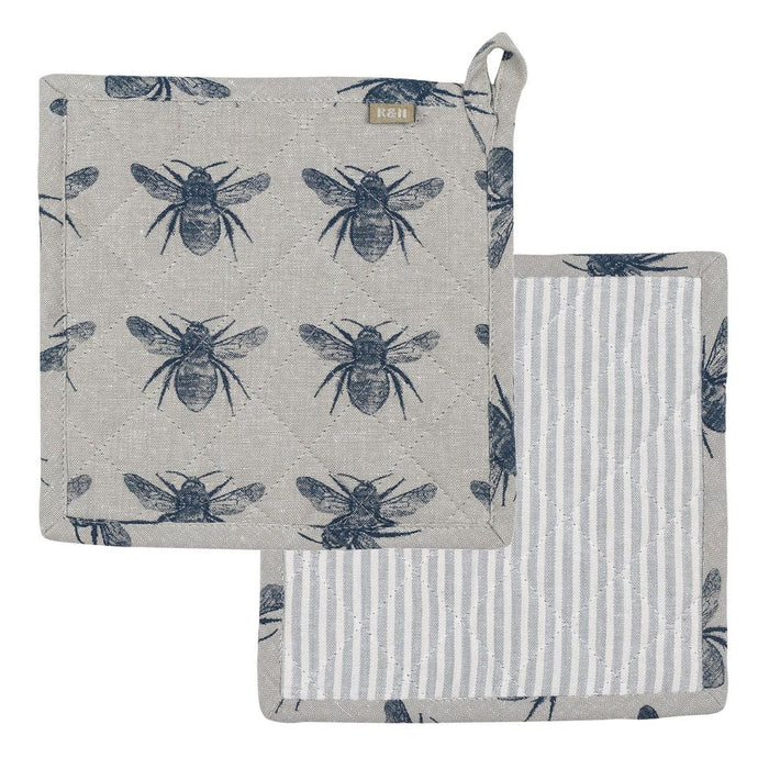 Honey Bee Trivet Pale Blue